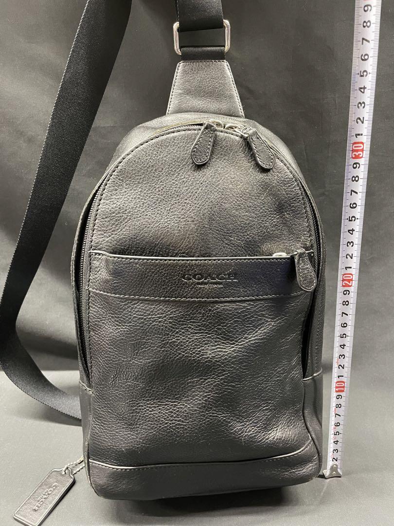 COACH コーチ ボディバッグ ショルダーバッグ 黒 花柄