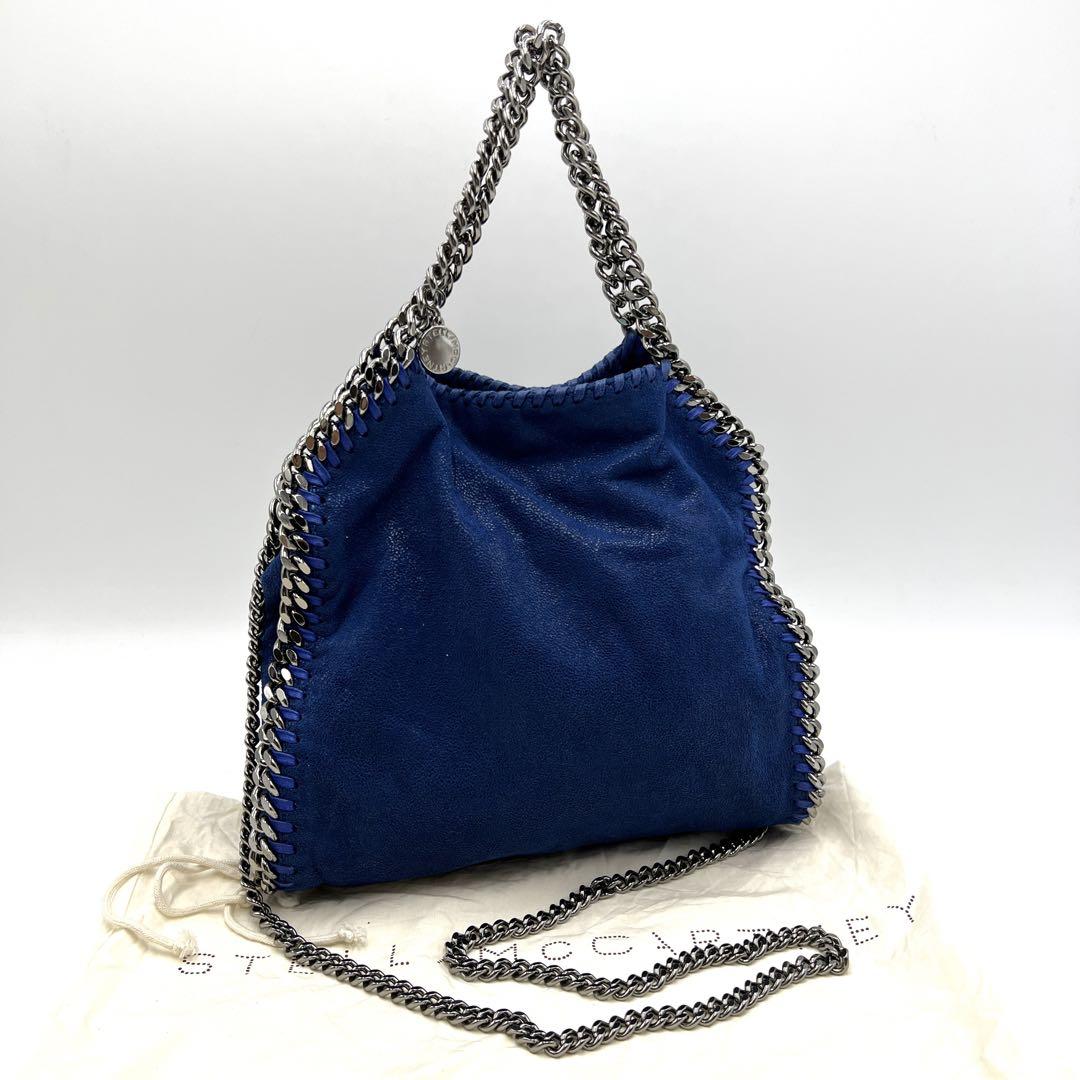 極美品 STELLA MCCARTNEY ファラベラ ショルダー バッグ 青 ずっと気に