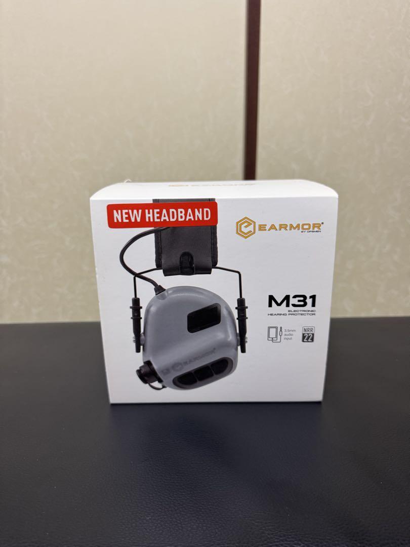 OPS-MEN M31 電子イヤーマフ カデットグレー 保証書付き OPS-MEN M31 電子イヤーマフ カデットグレー