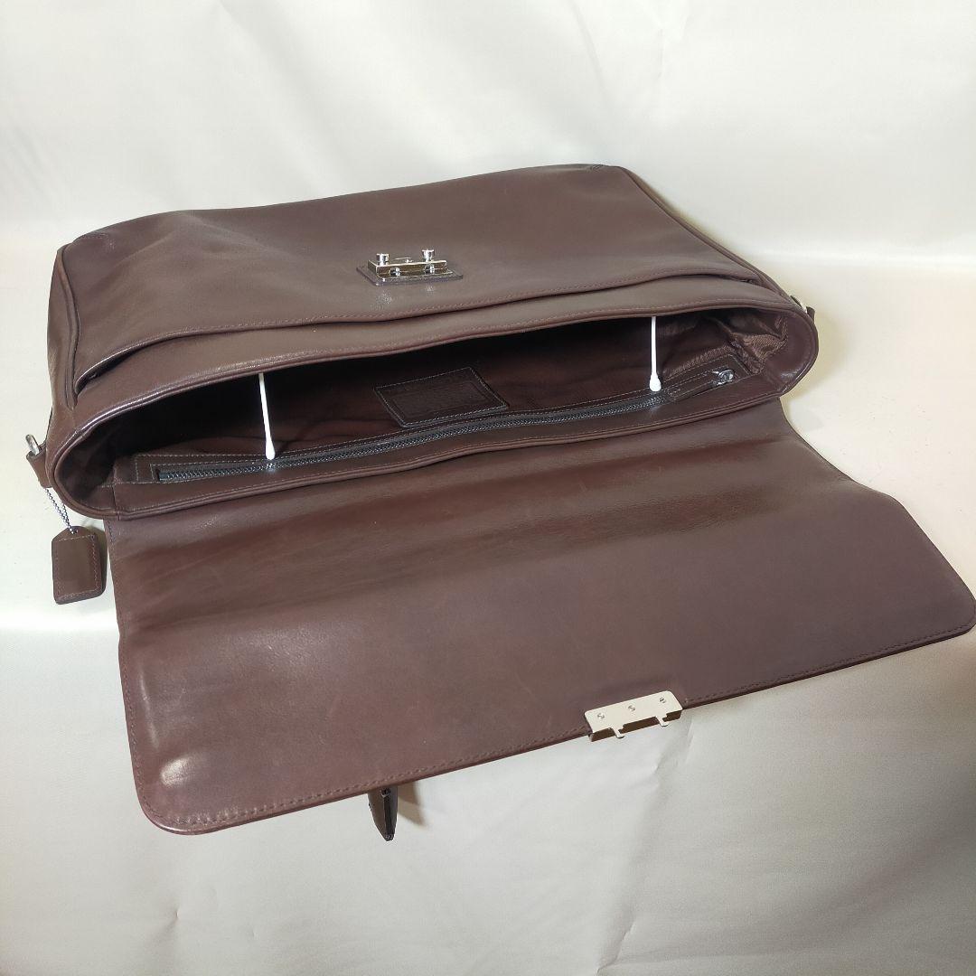 【良品】COACH コーチ  ビジネスバッグ ブリーフケース　オールカウレザー