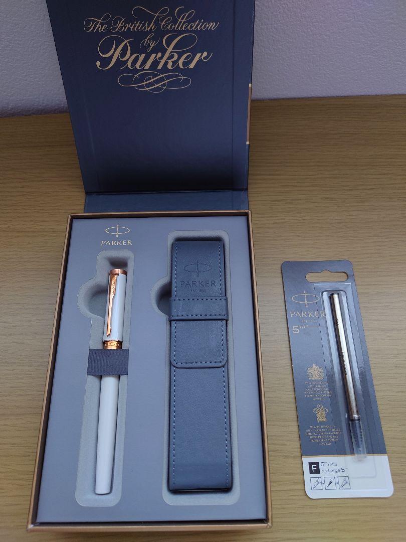 Parker 万年筆 レザーケース 替芯1本付きPARKER