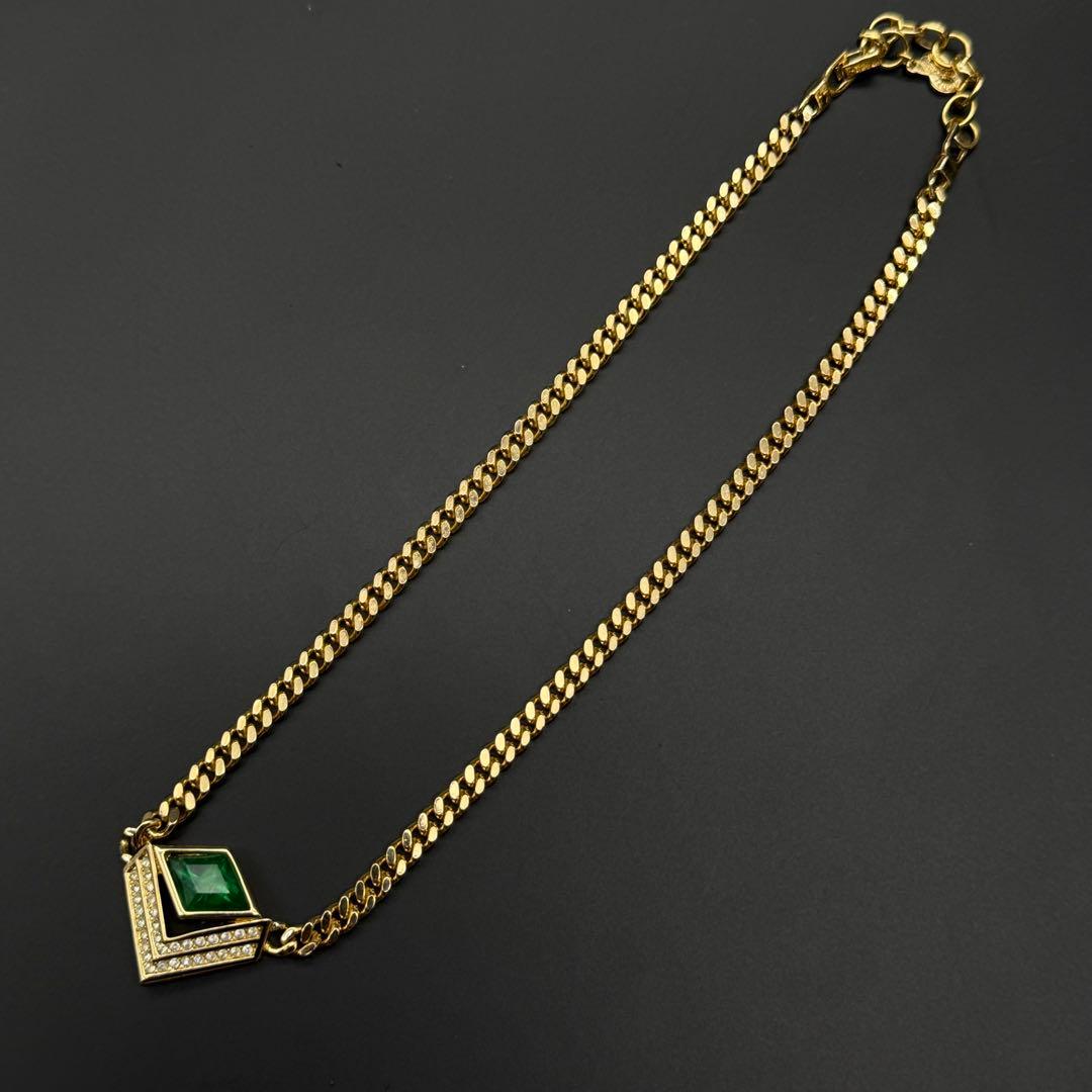 美品✨ChristianDior ネックレス　ヴィンテージ　カラーストーン