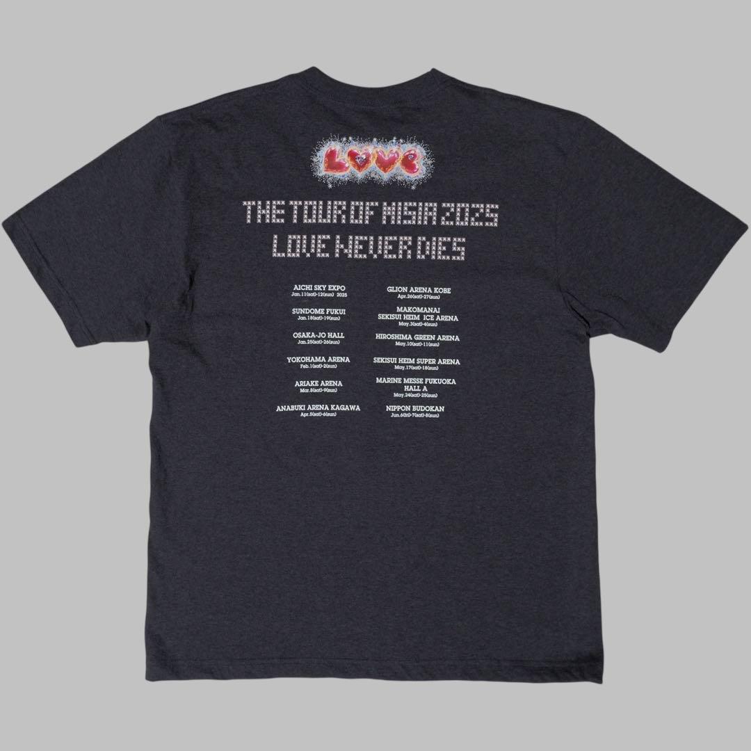 L★MISIA★2025 LOVE NEVER DIES ファイナルTシャツ THE TOUR OF MISIA 2025 LOVE NEVER DIES ファイナルTシャツ