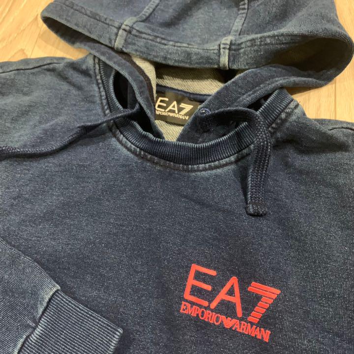 アルマーニ∂ EA7 パーカー 新品未使用 XJPvd-m27346250974 デニム イーエーセ