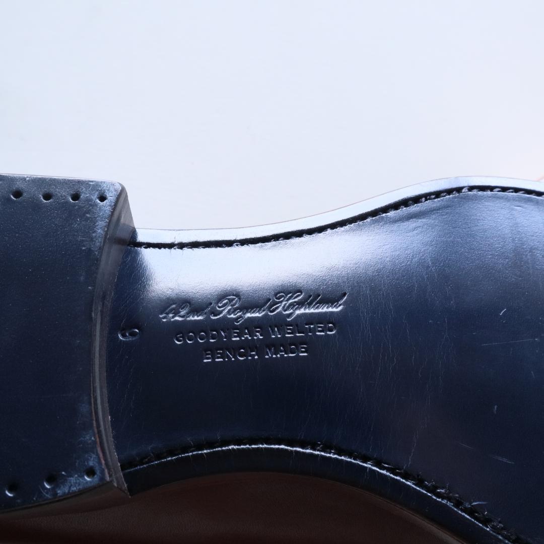 未使用42ndロイヤルハイランドUK9 27.5-28cm シングルモンク茶色