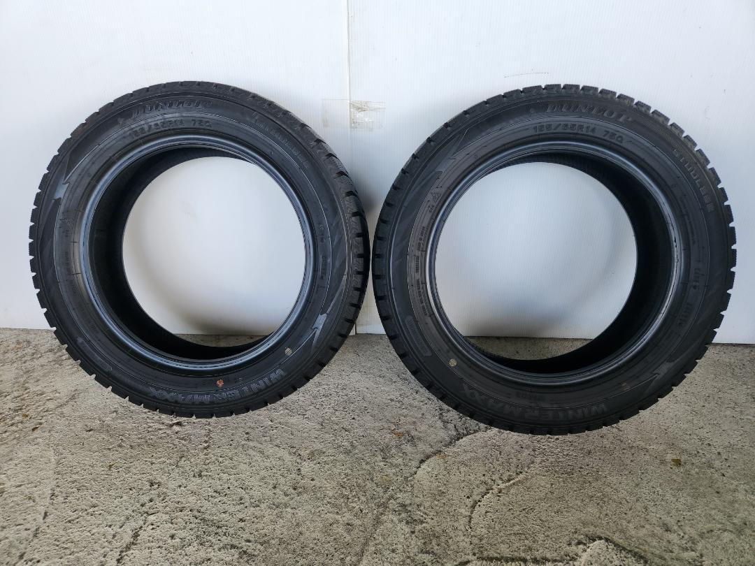 送料込☆2022年製 ダンロップタイヤ 155/65R14 日本製☆2本
