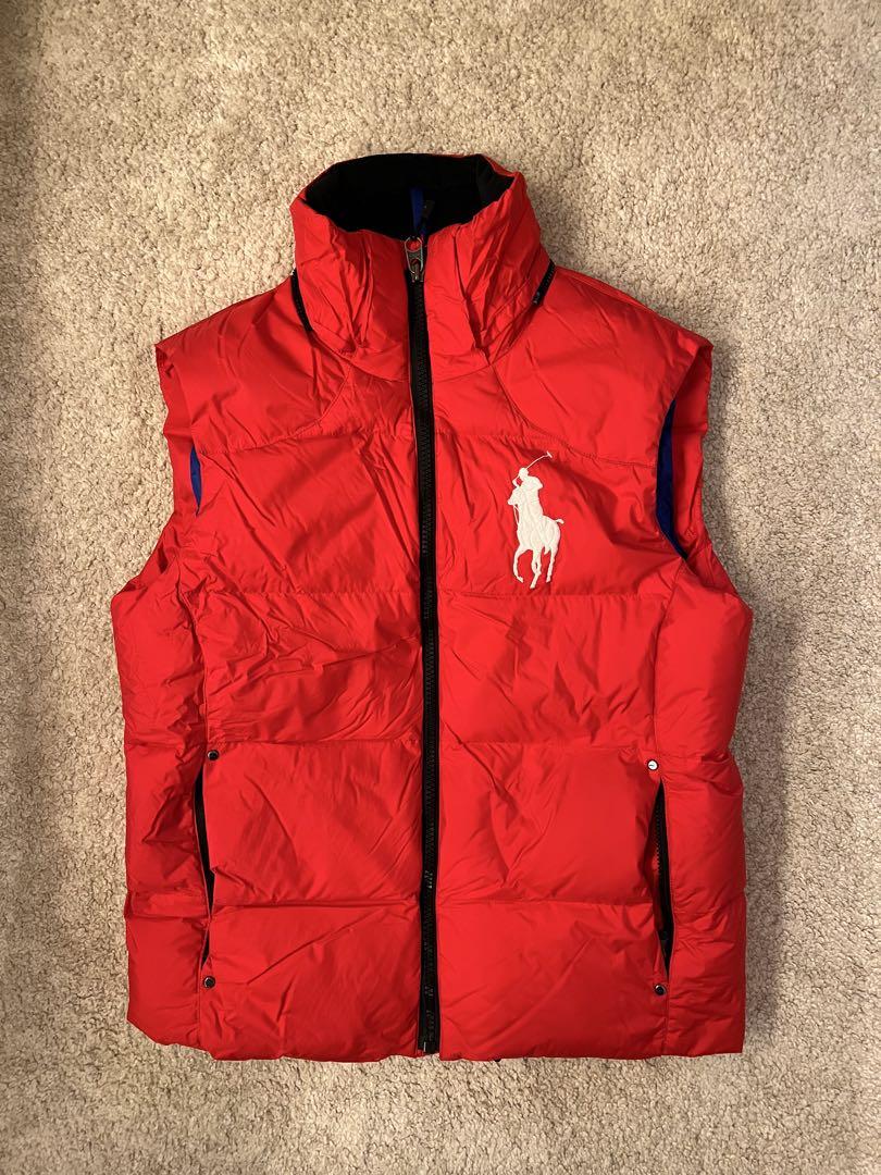 ⭐︎レア　ラルフローレン　ダウン　ベスト　Ralph 馬具　馬柄 ⭐︎レアラルフローレンダウンベストRalph 馬具馬柄