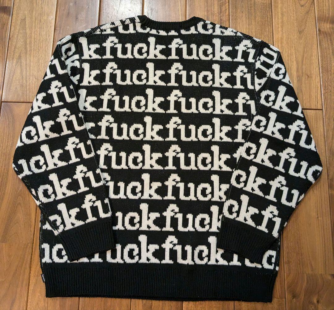 Supreme Fuck Sweater Black Mサイズ