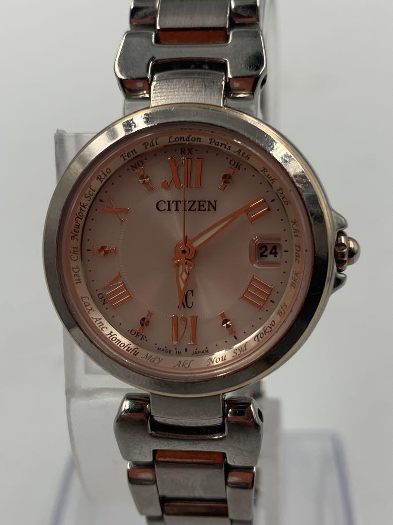 CITIZEN xC ピンク シチズン クロスシー 腕時計 チタニウム