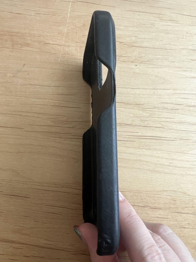PRADA ブラックレザー iPhoneケースiPhone14pro - メルカリ