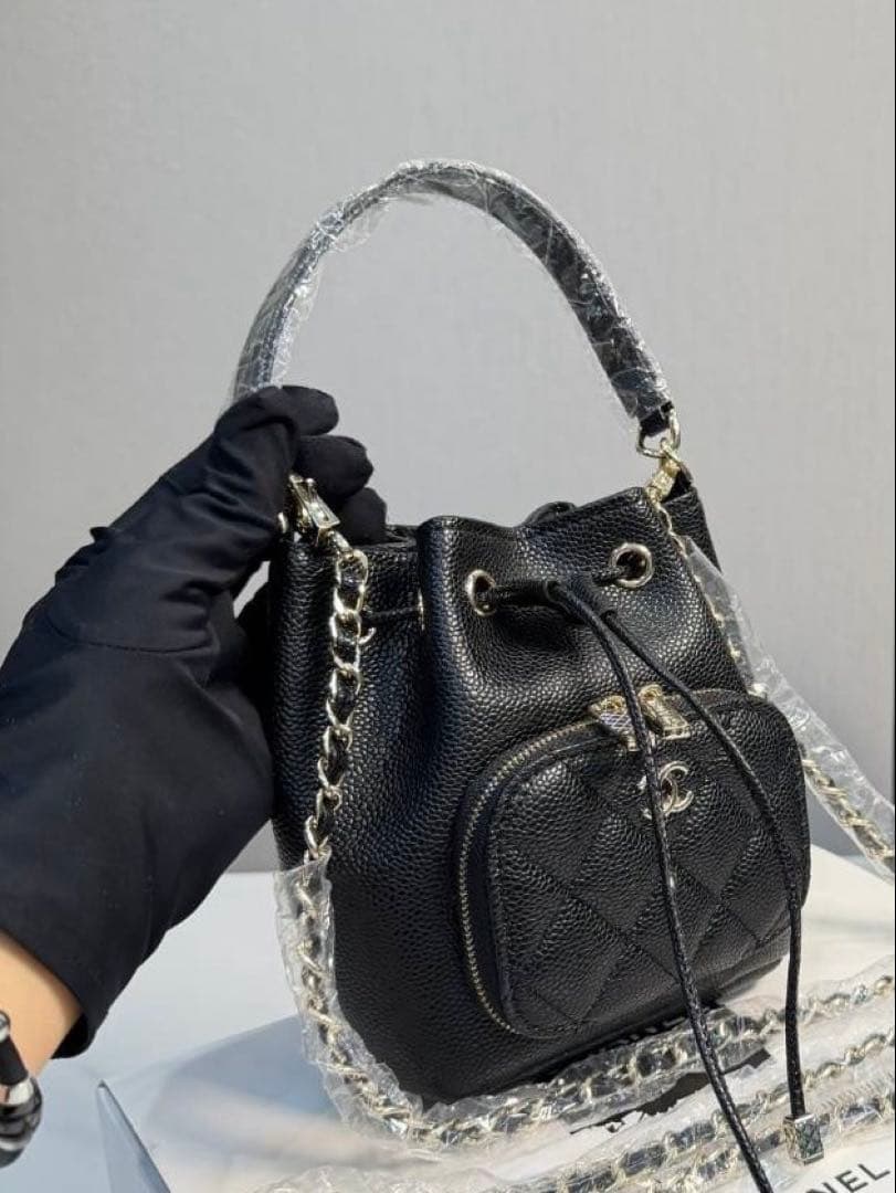 新品 巾着 ショルダーバッグ