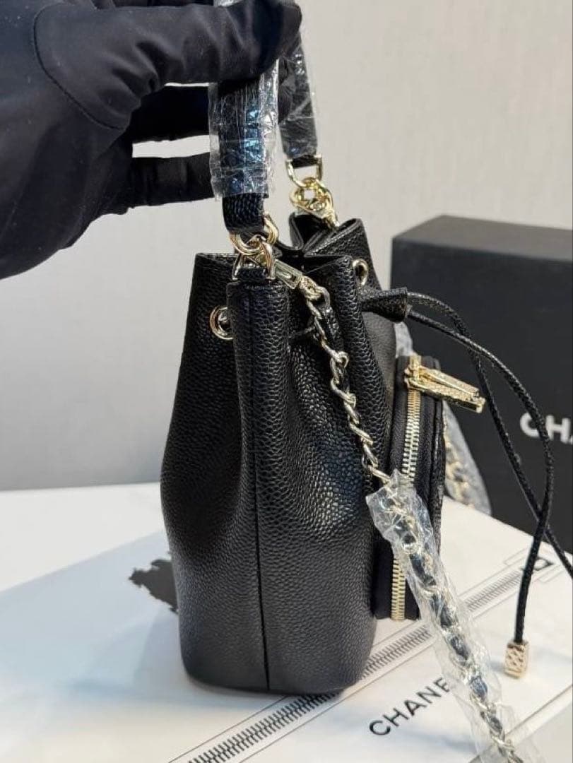 新品 巾着 ショルダーバッグ