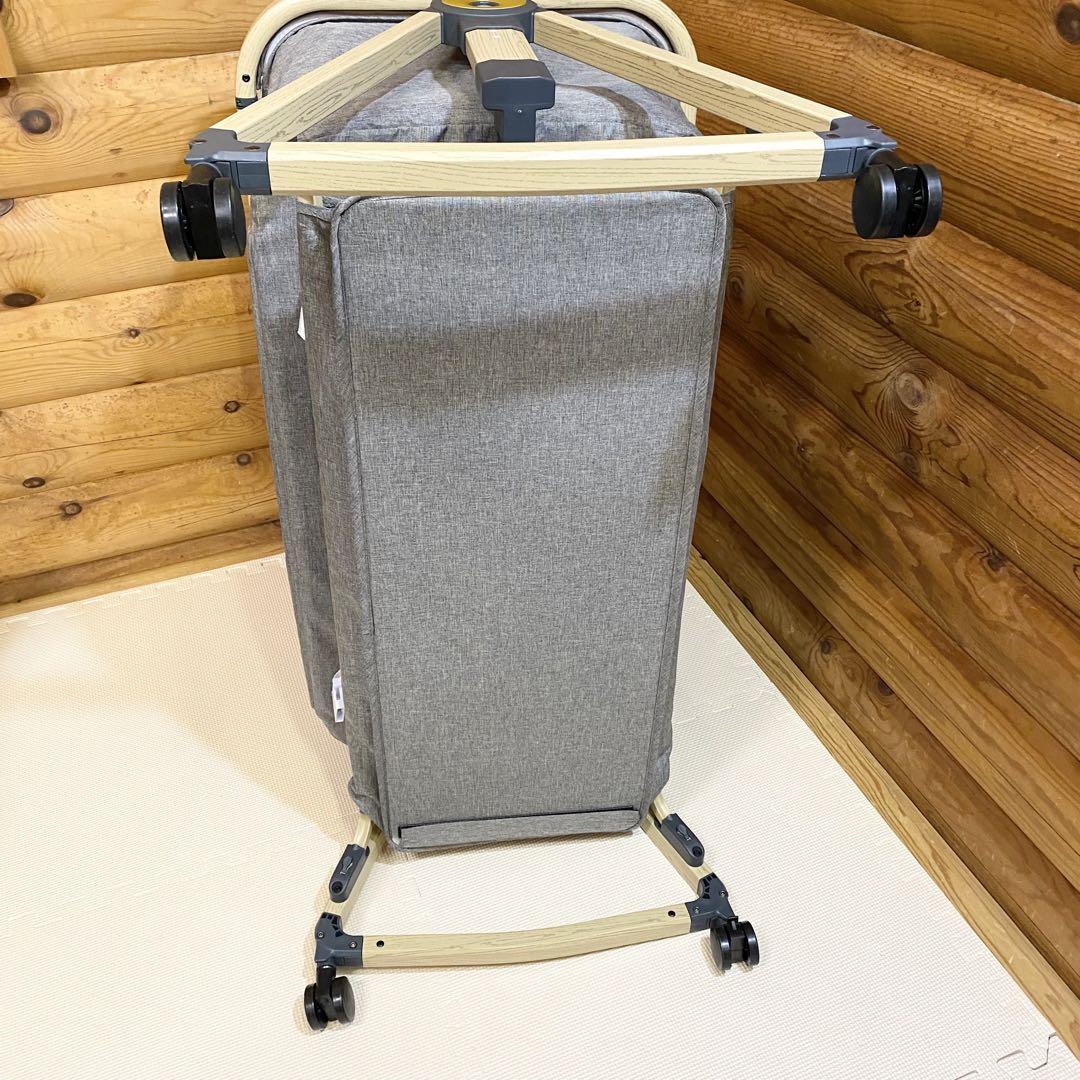 【美品】HZDMJ 折りたたみ式 ベビーベッド 2023年製 ベッド