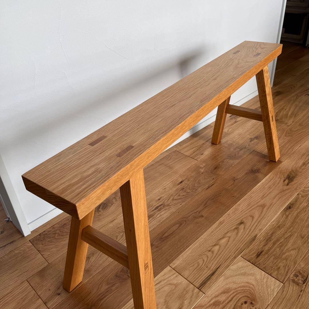 無印良品　無垢材　オーク材ベンチ　廃盤品 無印良品 無垢材ベンチ オーク材 小 廃盤 無印良品 無垢材ベンチ オーク材