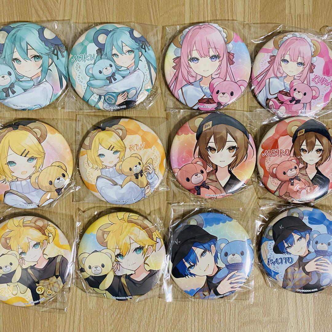 在庫処分セール テ 12種 くじ 缶バッジ ビビット 初音ミク コンプセット ピンズ・ピンバッジ・缶バッジ