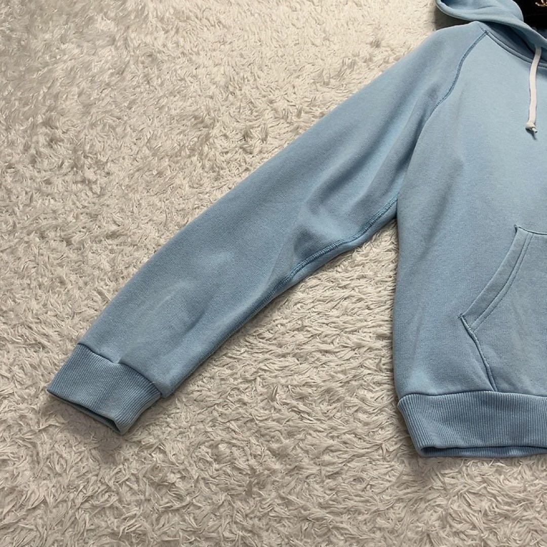 大人気✨　ポロラルフローレン　パーカー　ビックポニー　オーバーサイズ　水色　L