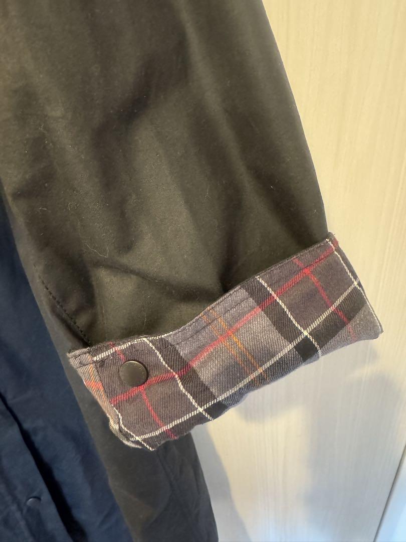 （美品）Barbour OVERSIZE WAX BURGHLEY 38 黒