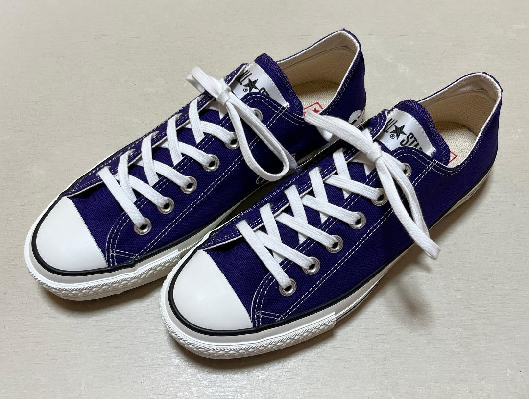 コンバース　日本製　オールスター J　パープル　OX　25.5cm　新品