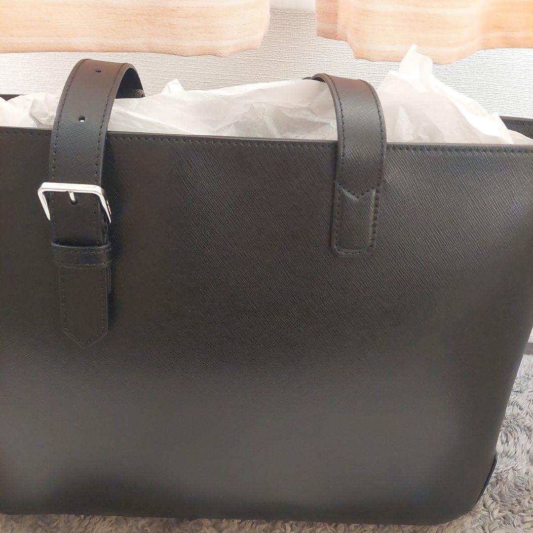 MONTBLANC ブラックレザービジネスバッグ