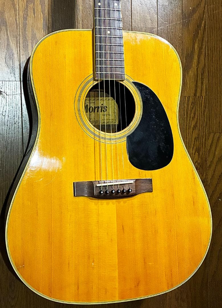 ★希少レトロ調横ロゴ!激鳴り1972 モーリスW-25 弦高調整済試聴動画有り★ ★希少レトロ調横ロゴ!激鳴り1972 モーリスW-25 弦高調整済試聴動画有り★