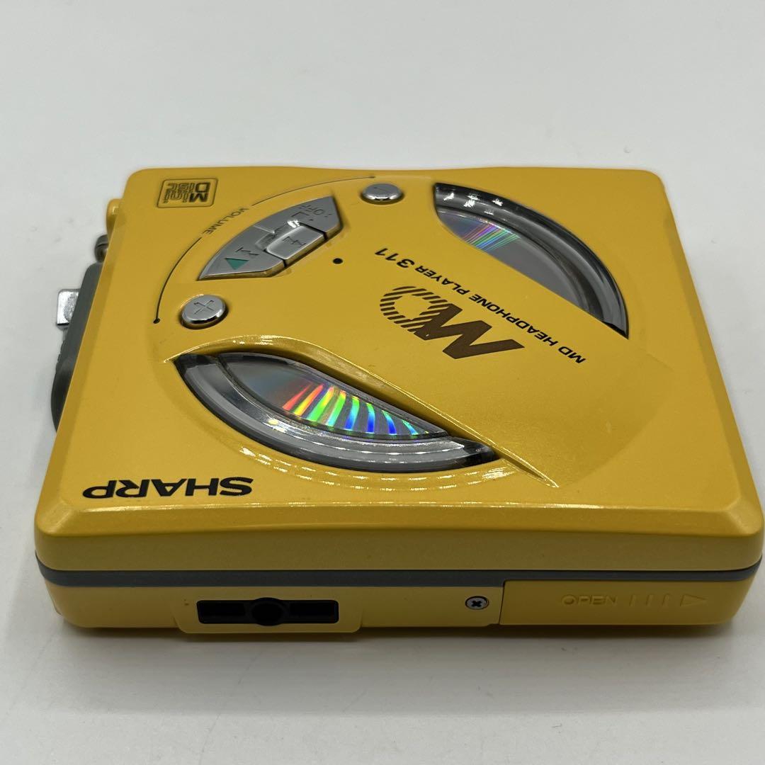 SHARP MD-SS311-Y MDヘッドホンプレーヤー イエロー