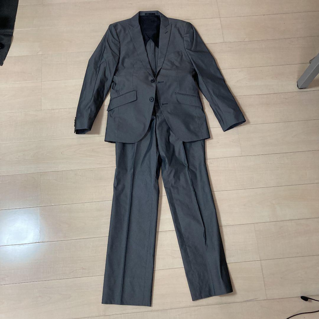 美品】レノマ 3ピース ブラック ストレッチ Y5 L 黒