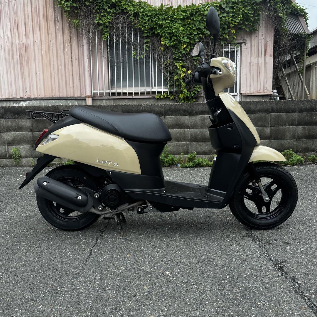 スズキ　レッツ　CA4AA ベージュ　実働　動画あり　大阪