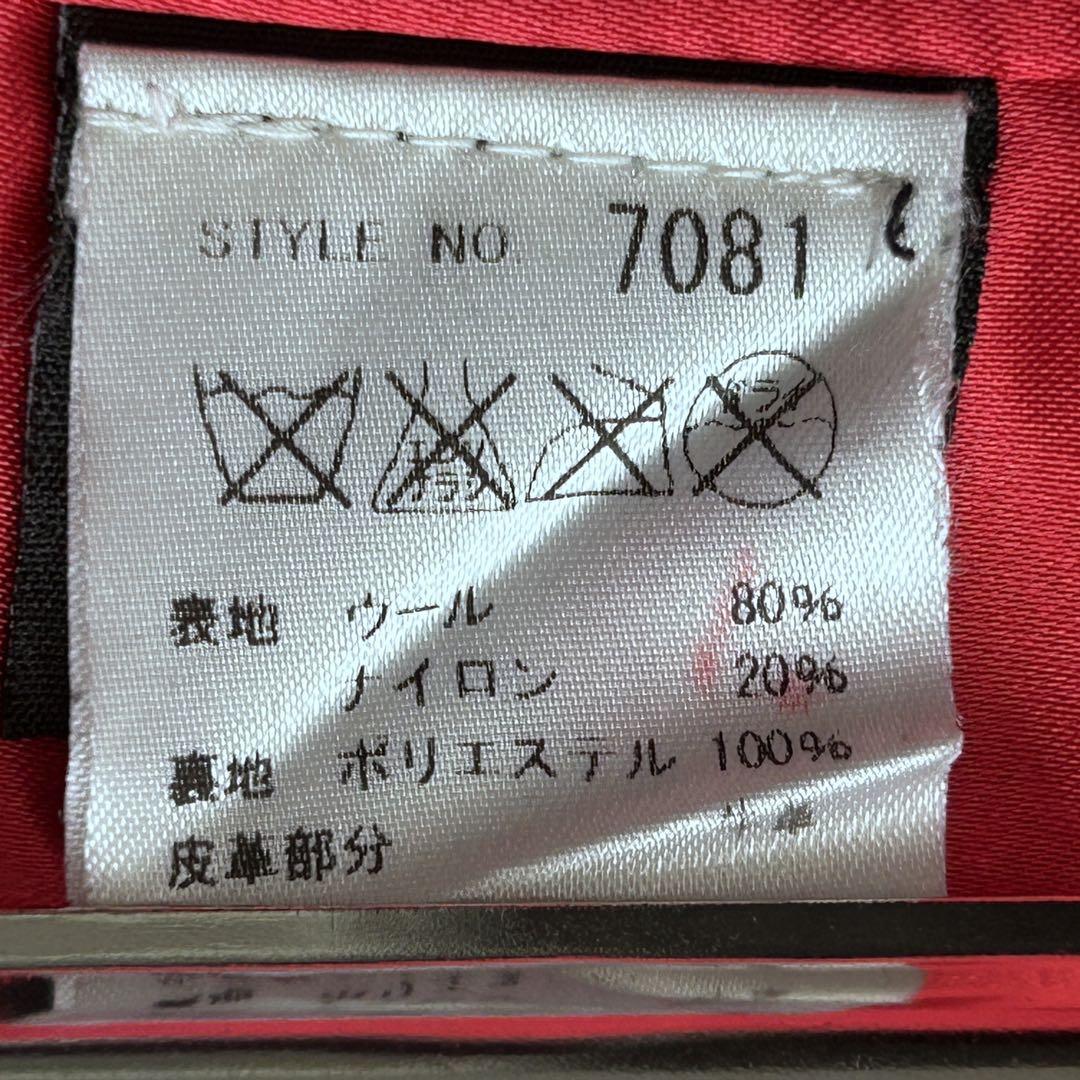 最終価格美品 Schott メルトンウール ピーコートレザーパイピングアメリカ製
