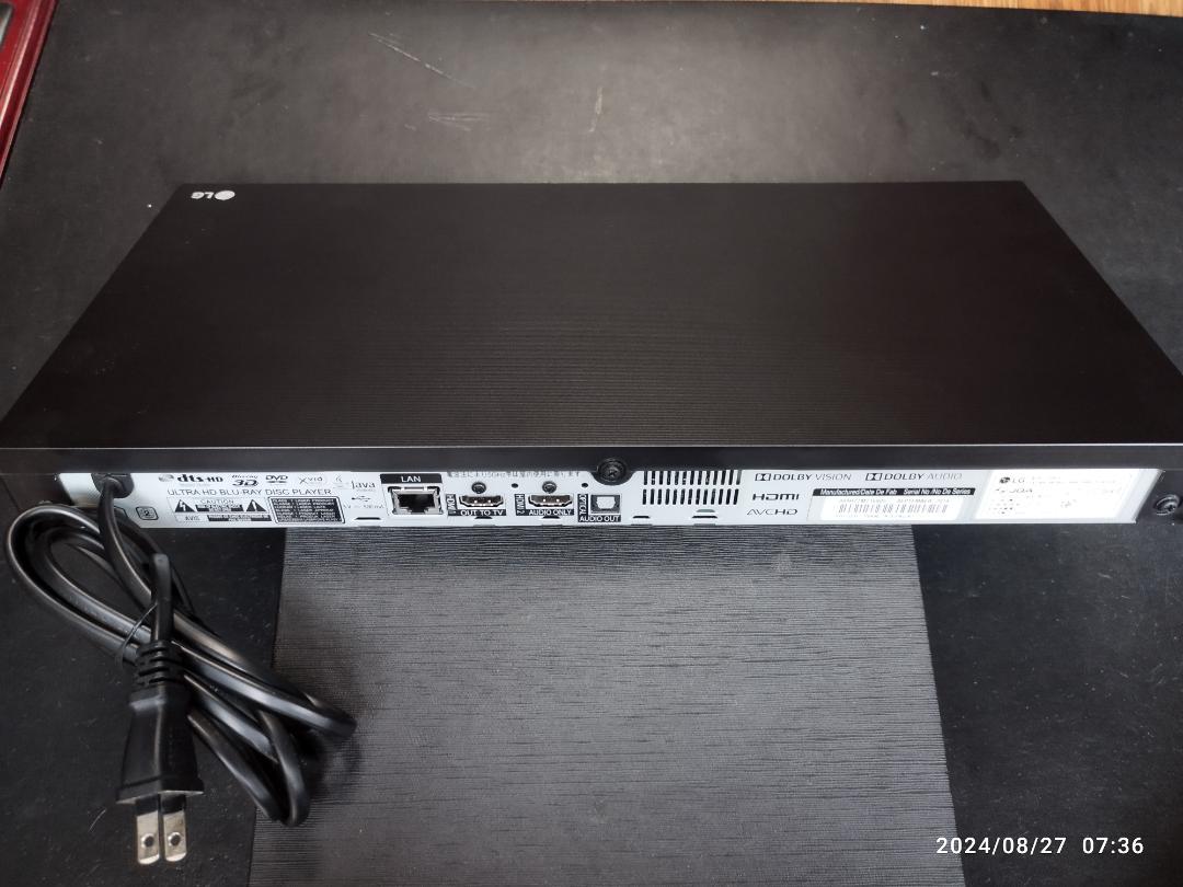 PYTHONL専用　LGUltra HDブルーレイプレーヤー4K  UBK90