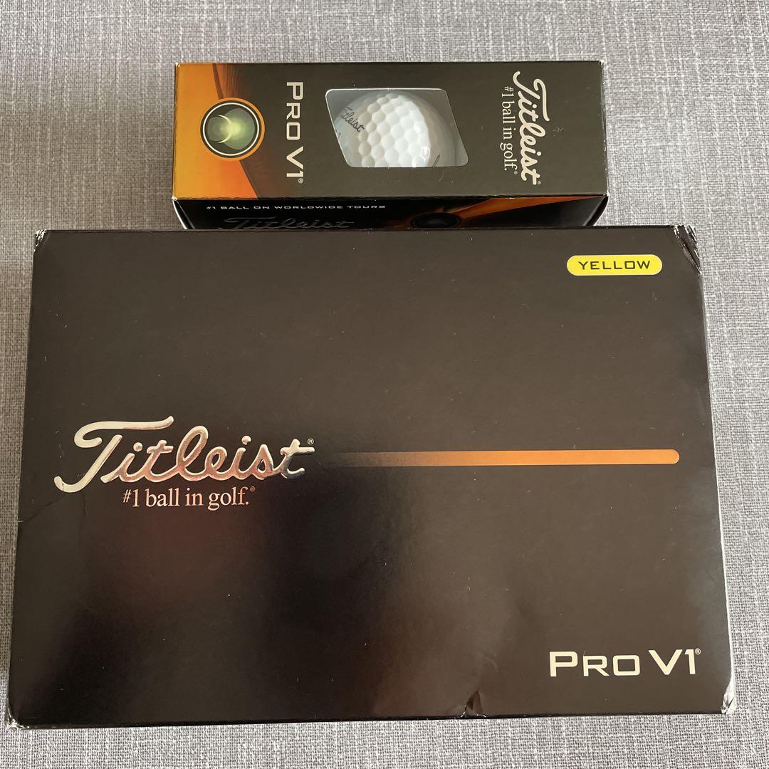タイトリスト ＰＲＯＶ１（最新１ダース＋旧モデル１スリーブ）計１５球