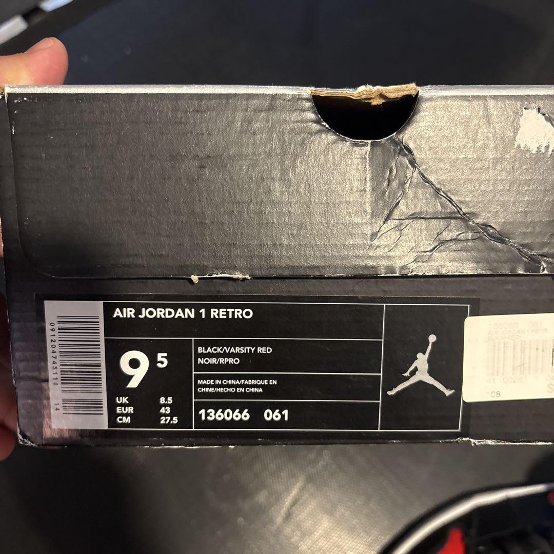 AJ1 HIGH OG エアジョーダン1 ハイ　ブレッド 2013 US9.5