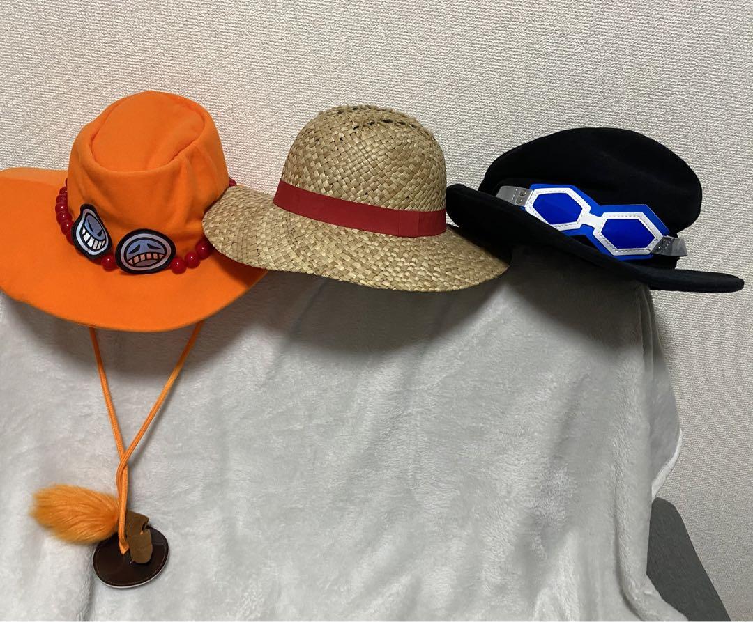 ONE PIECE ワンピースタワー ルフィ エース サボ 帽子