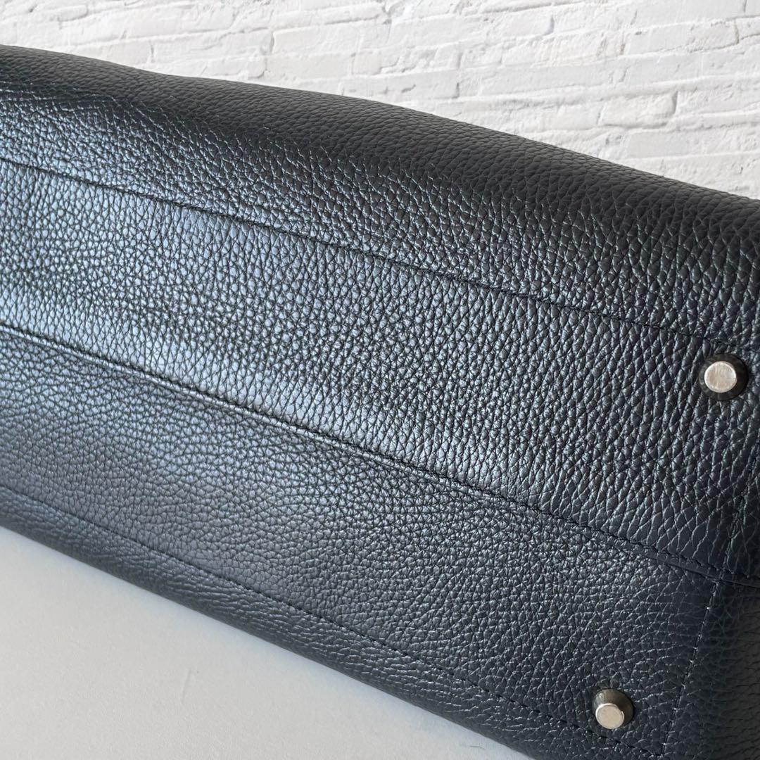 美品☆バーニーズニューヨーク 2way レザー ハンドバッグ ショルダーバッグ
