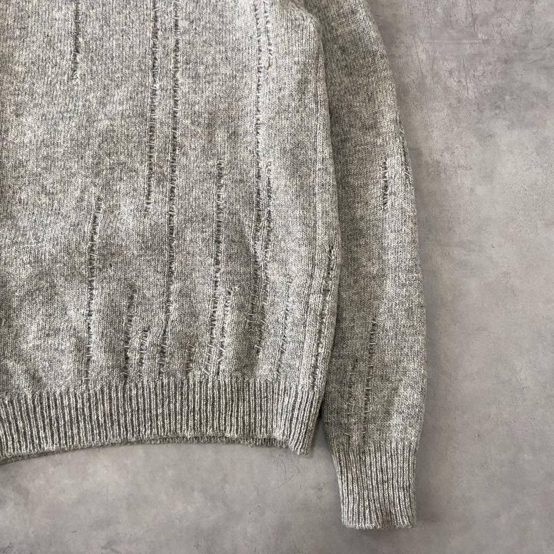希少】エディ期 Dior Homme ビーズウールニット グレー AU63