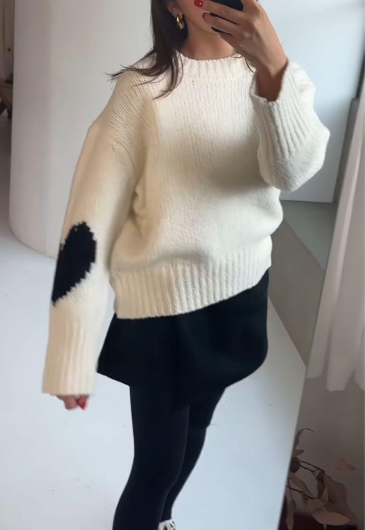 litenのハートニット、grayの色です。
