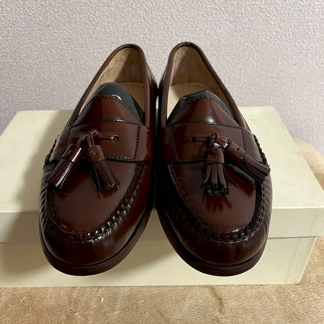 コールハーン COLE HANN ダークブラウン レザー タッセル ローファー