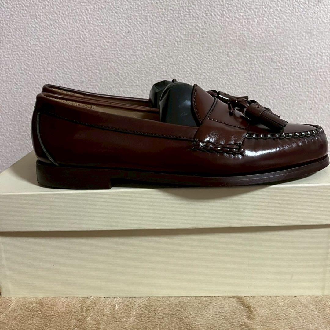 コールハーン COLE HANN ダークブラウン レザー タッセル ローファー