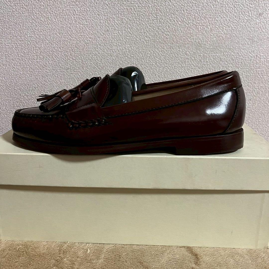 コールハーン COLE HANN ダークブラウン レザー タッセル ローファー