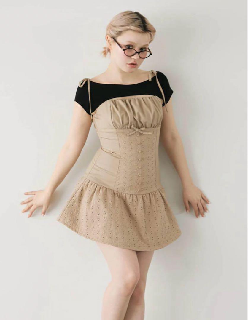 【正規品】 andmarry Sandra メルカリ - Beige dress lace ワンピース
