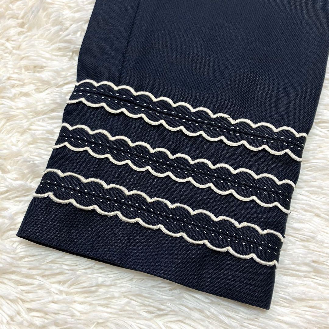 ルイヴィトン スカラップ 刺繍 リネン コットン パンツ - メルカリ