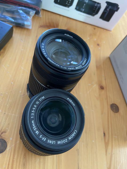 Canon Wズームキット 一眼レフ カメラ 2WvkG-m27404155589 EOS KISS X7 セール新作