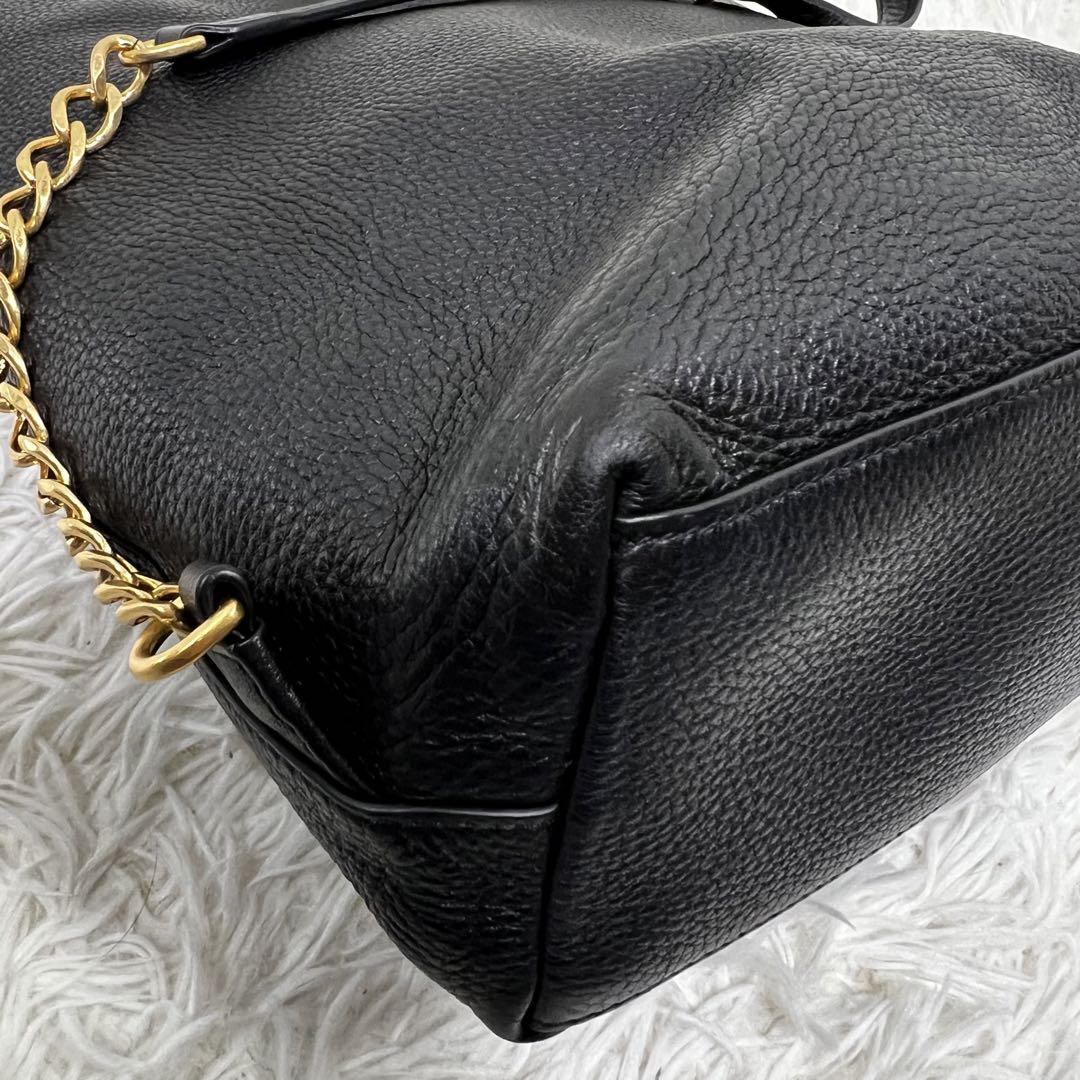 良品✨トリーバーチ ✨シボ革レザーリュック バック 黒