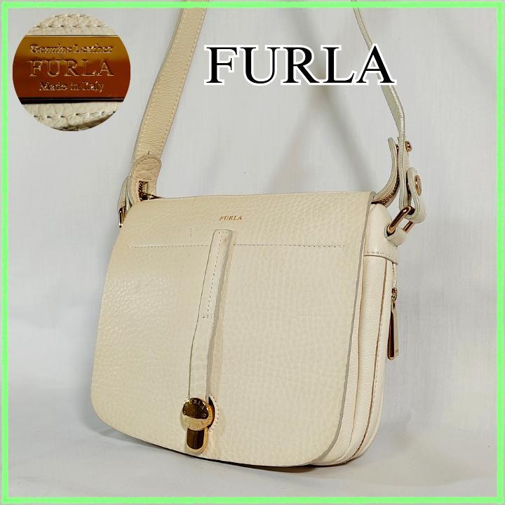 FURLA フルラ ショルダーバッグ レザー ホワイト