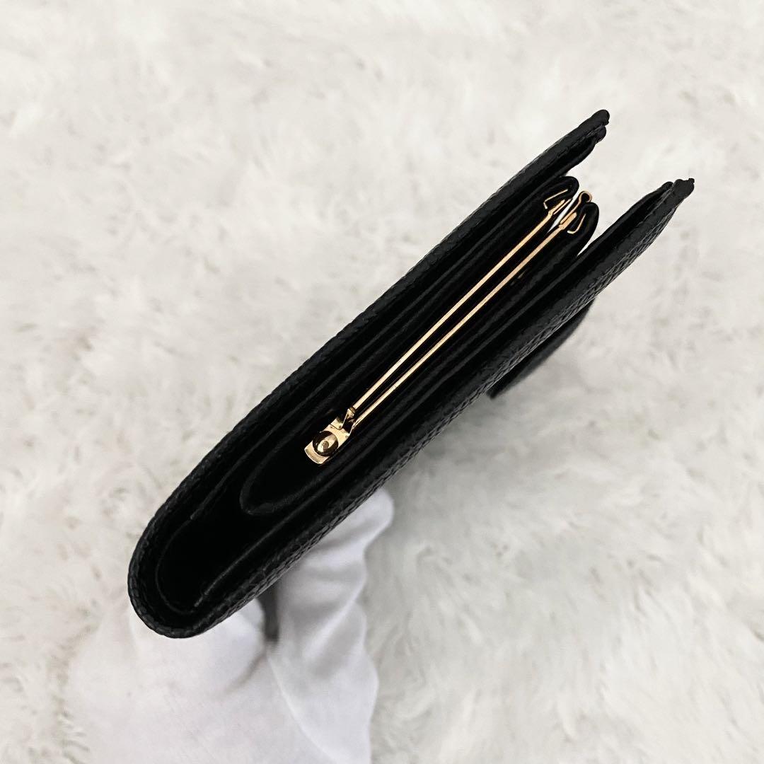 極美品✨CHANEL シャネル キャビアスキン がま口 ゴールド金具 財布