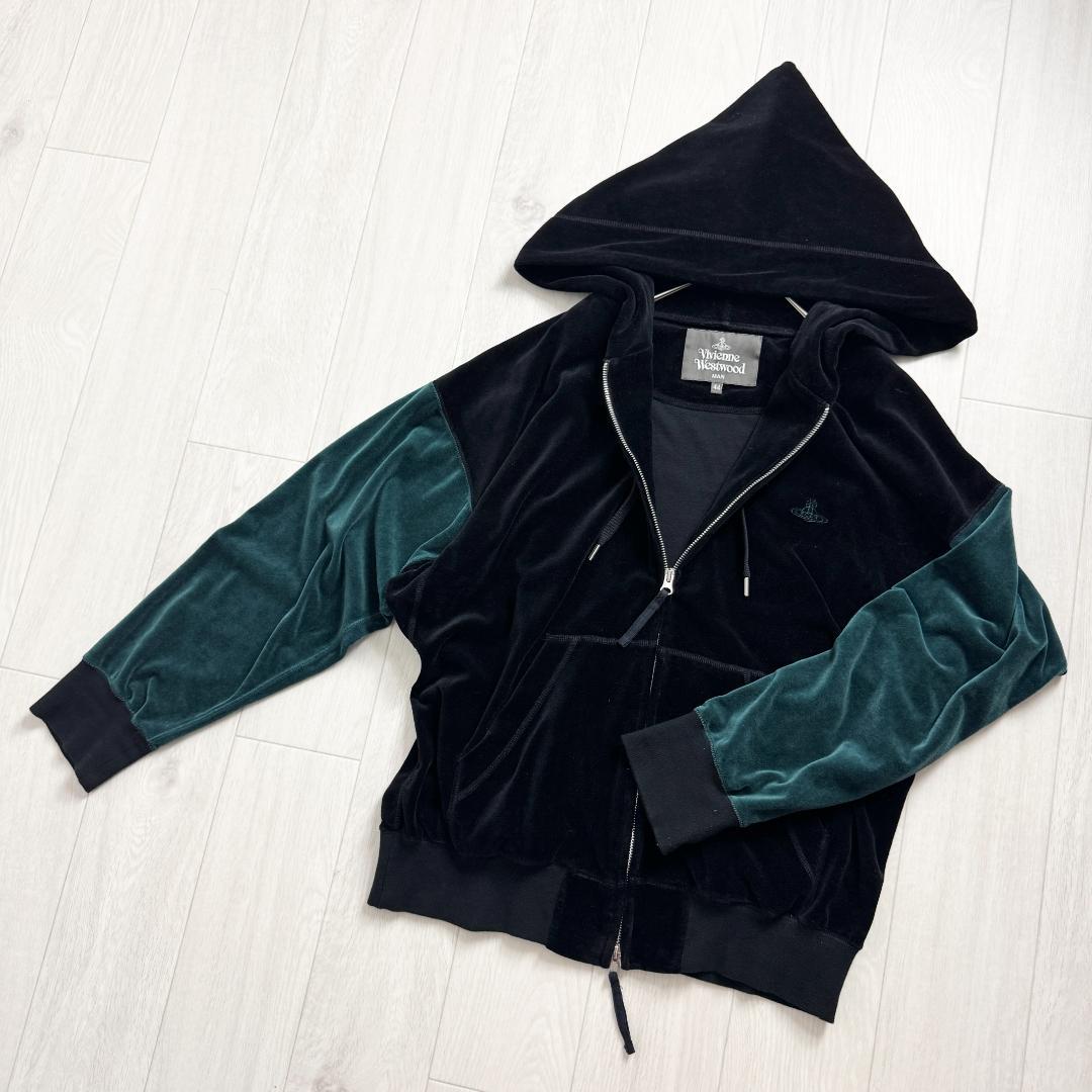 【高級モデル☆ゆったりデザイン☆刺繍オーブ】ヴィヴィアン ベロアパーカー 【高級モデル☆ゆったりデザイン☆刺繍オーブ】ヴィヴィアン ベロアパーカー