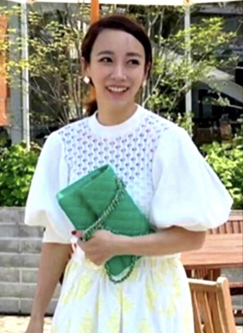 Rosy Monster パフスリーブ カットソー 白 トップス Tシャツ