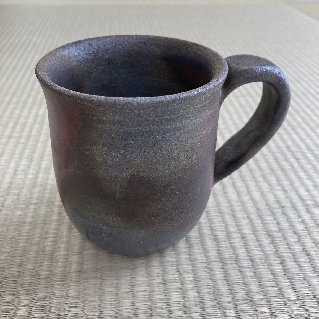 備前焼宏和マグカップ茶色