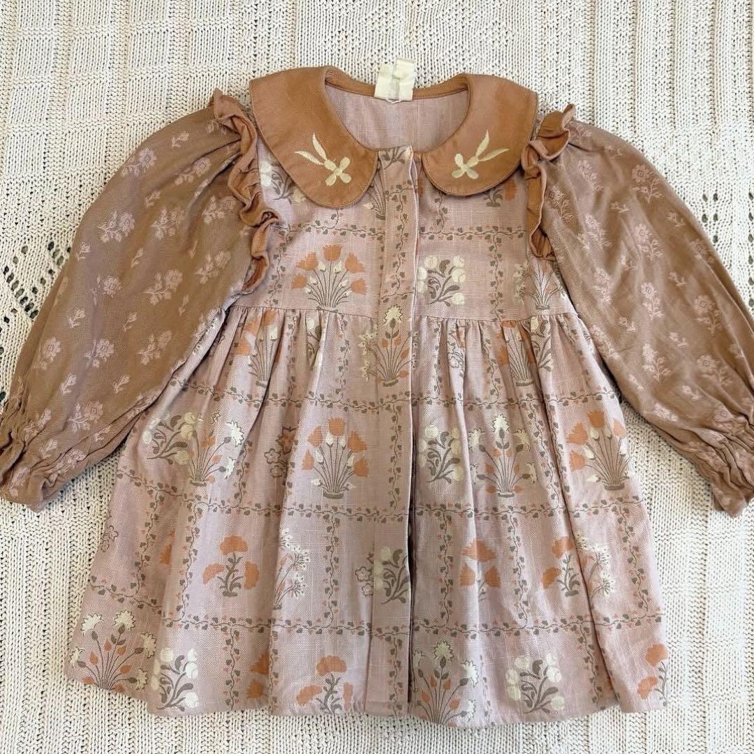 Apolina kids Mara Shirtdress 1-2y ワンピース