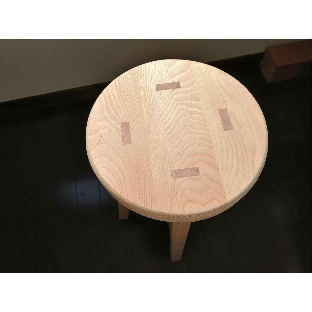 【ほぞ組】木製スツール　高さ43cm　丸椅子　stool ほぞ組】木製スツール 高さ43cm 丸椅子 stool - メルカリ