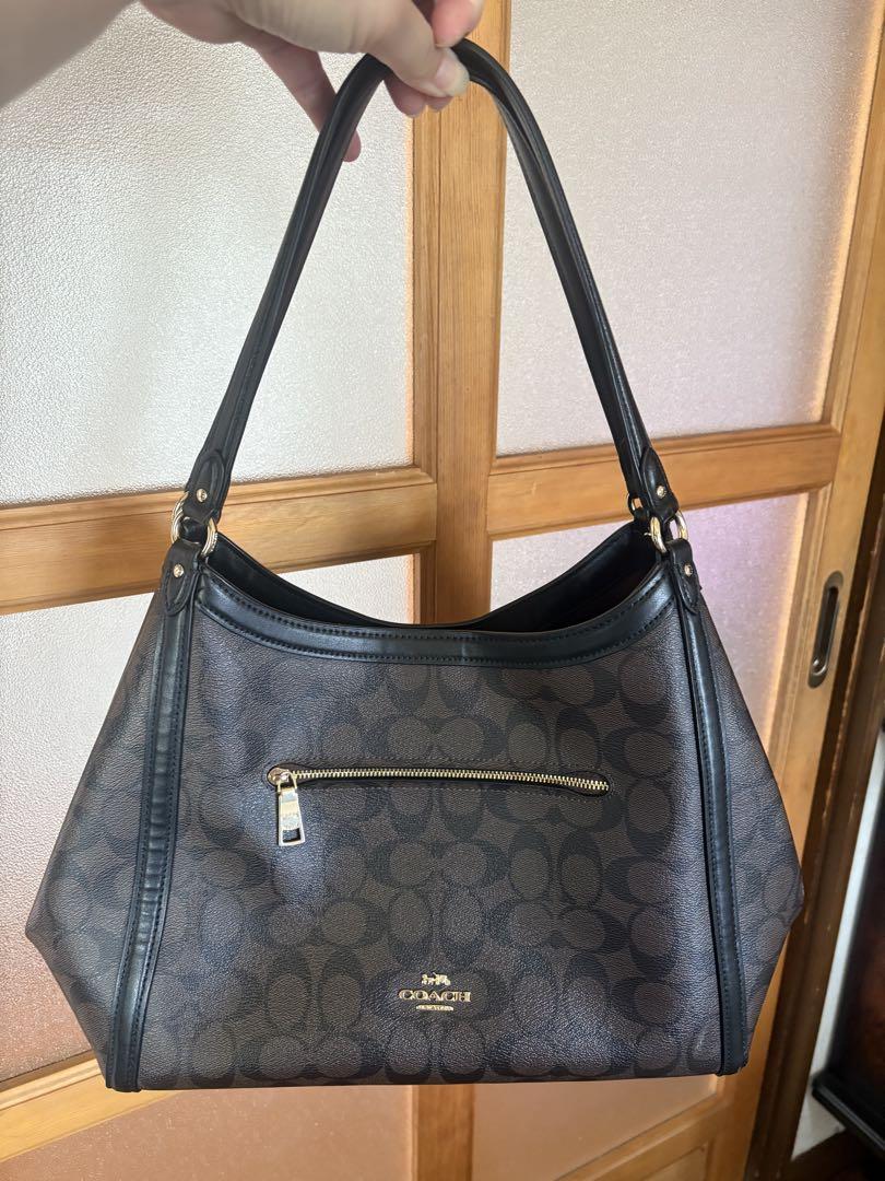 COACH ブラウン レザートートバッグ